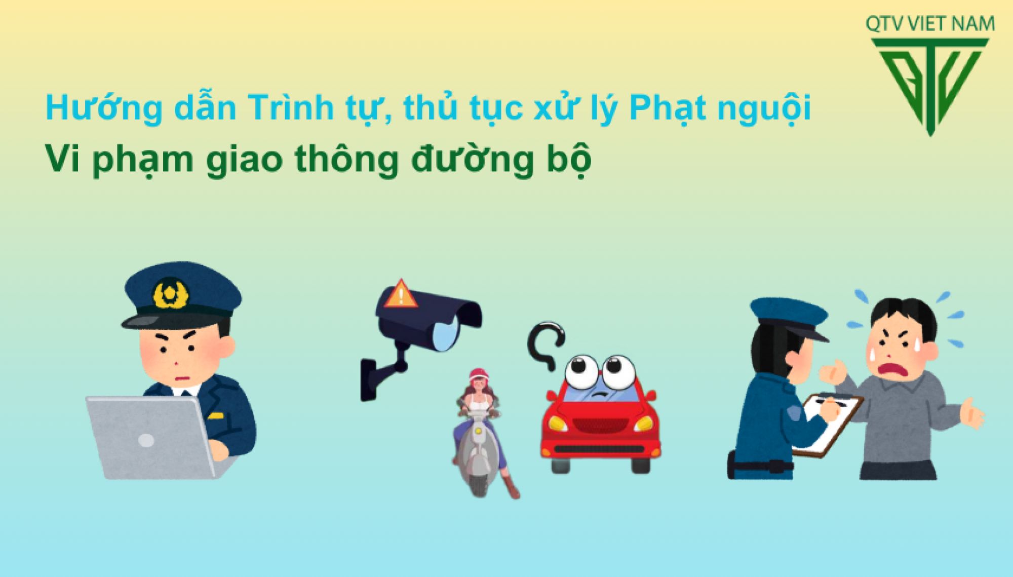 Hướng dẫn Trình tự, thủ tục xử lý phạt nguội vi phạm giao thông đường bộ